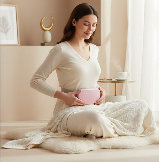 Cinturón calefactado para dolores menstruales y cólicos