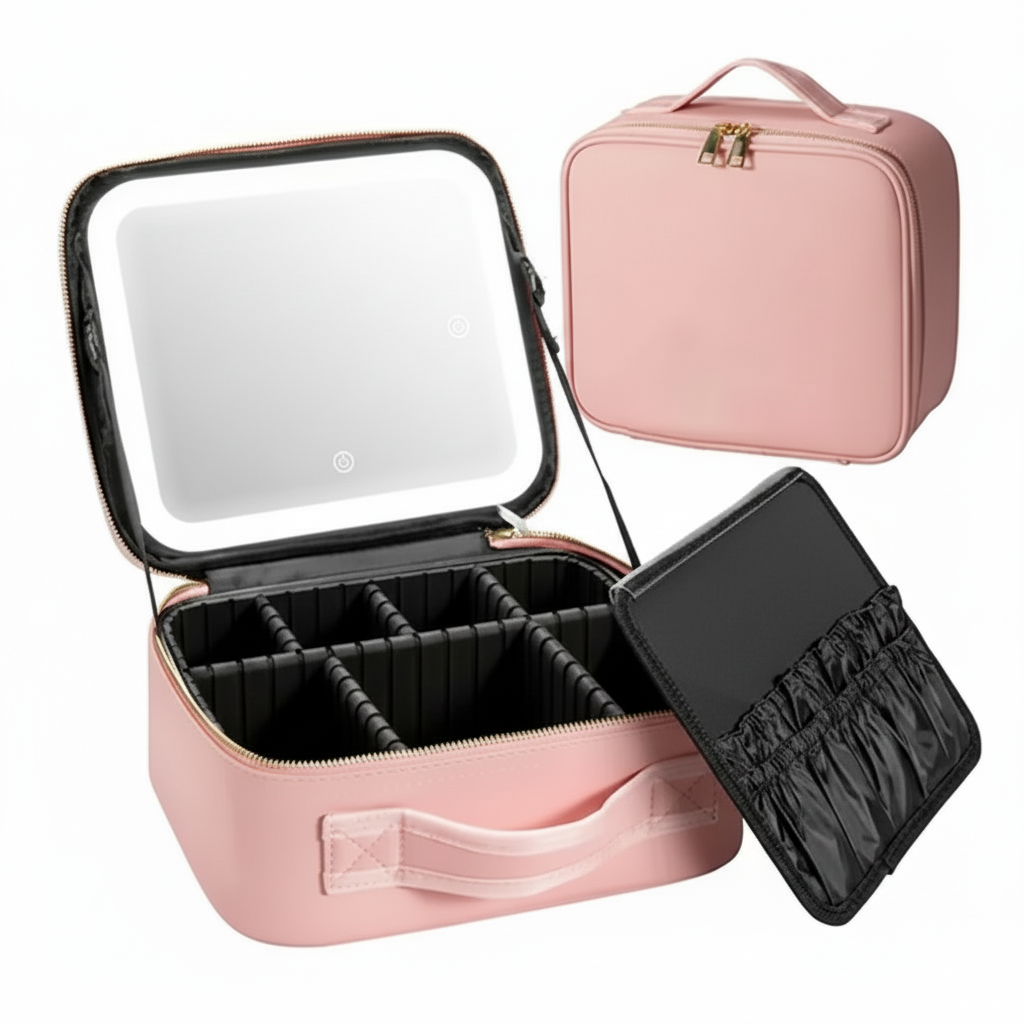 Organizador de Maquillaje con Espejo LED